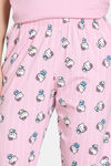 Zivame Hello Kitty Knit Cotton Pyjama Set - Fairy Tale — thumbnail 6